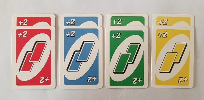 Draw Two cards in UNO