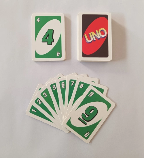 Match the card by green card with any number