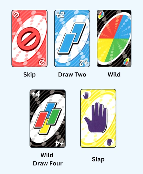 Special cards in UNO Flash