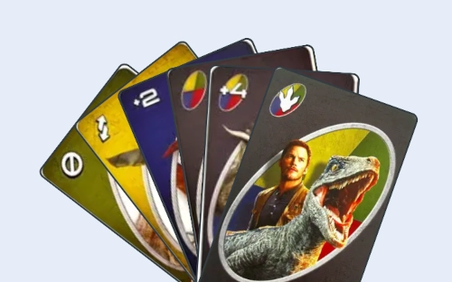 UNO Jurassic world cards