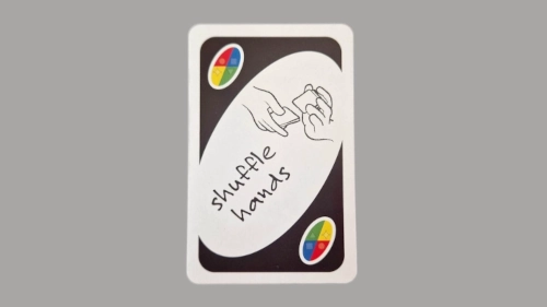 Wild Shuffle Hands cards in UNO