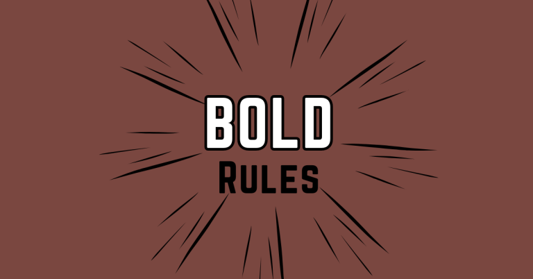 uno bold rules