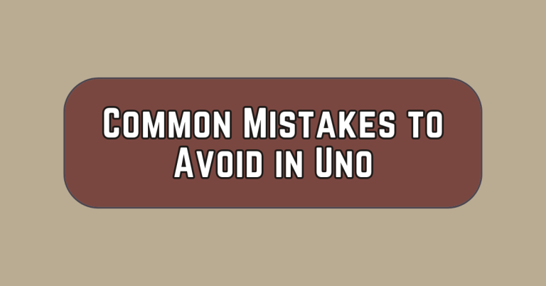 common mistakes in uno