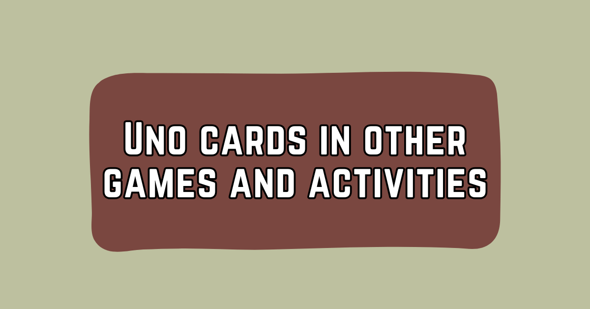 uno card in other games